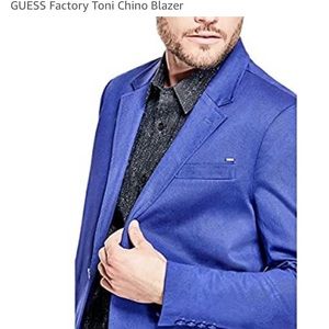 Blue Guess Factory Toni Chino Blazer size medium